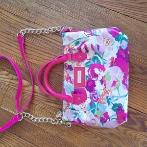 Betsey Johnson Pink Floral Shoulder Bag